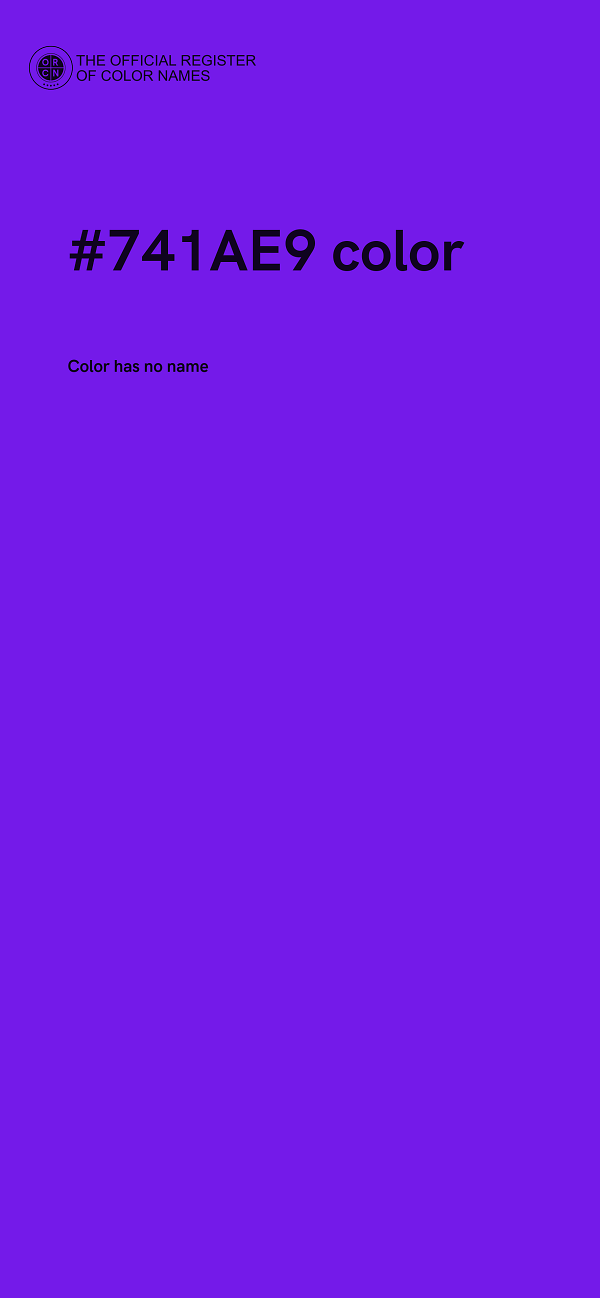 #741AE9 color image