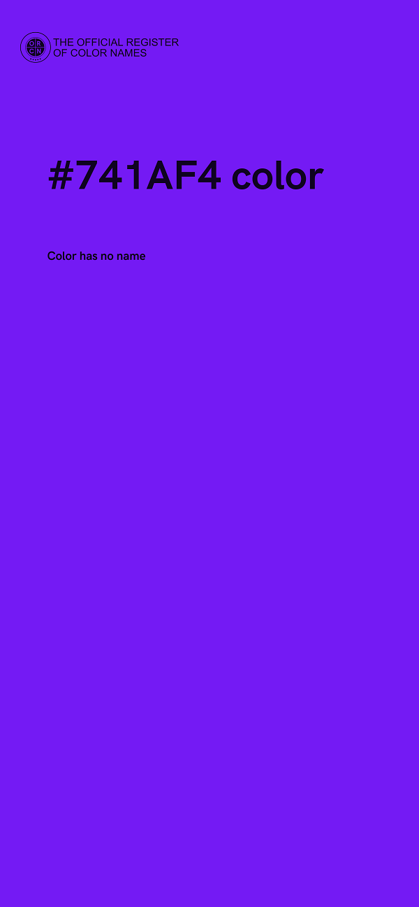 #741AF4 color image
