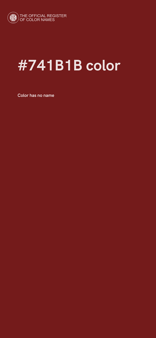 #741B1B color image