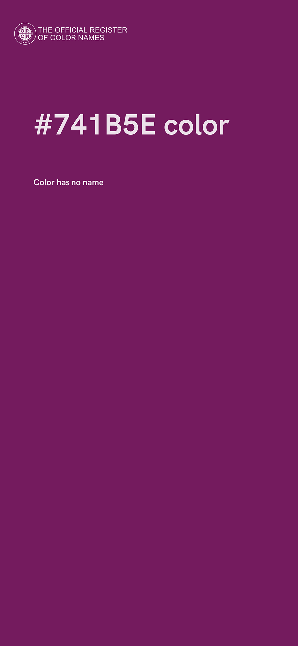 #741B5E color image