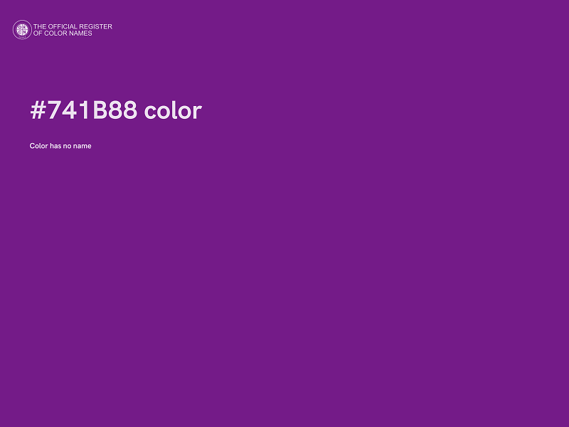 #741B88 color image