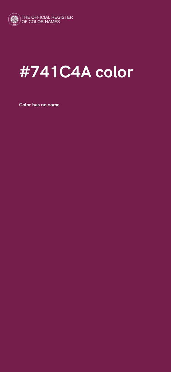 #741C4A color image