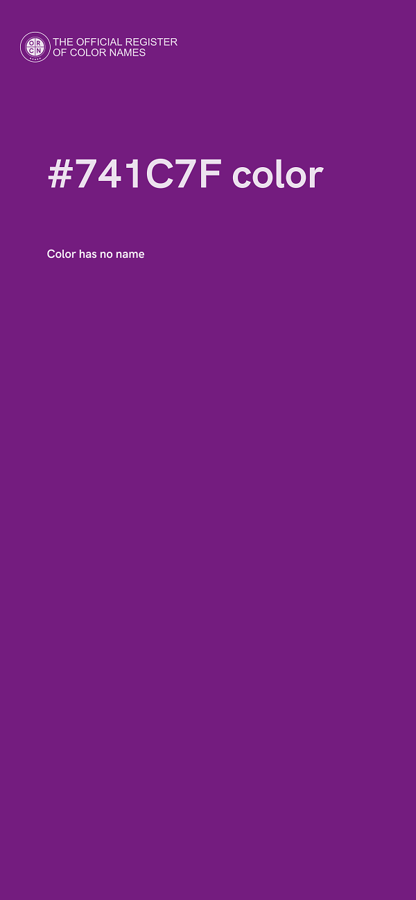 #741C7F color image