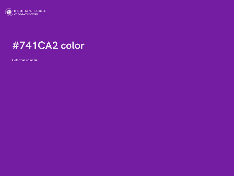 #741CA2 color image