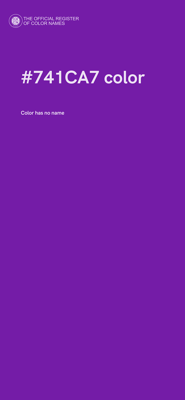 #741CA7 color image