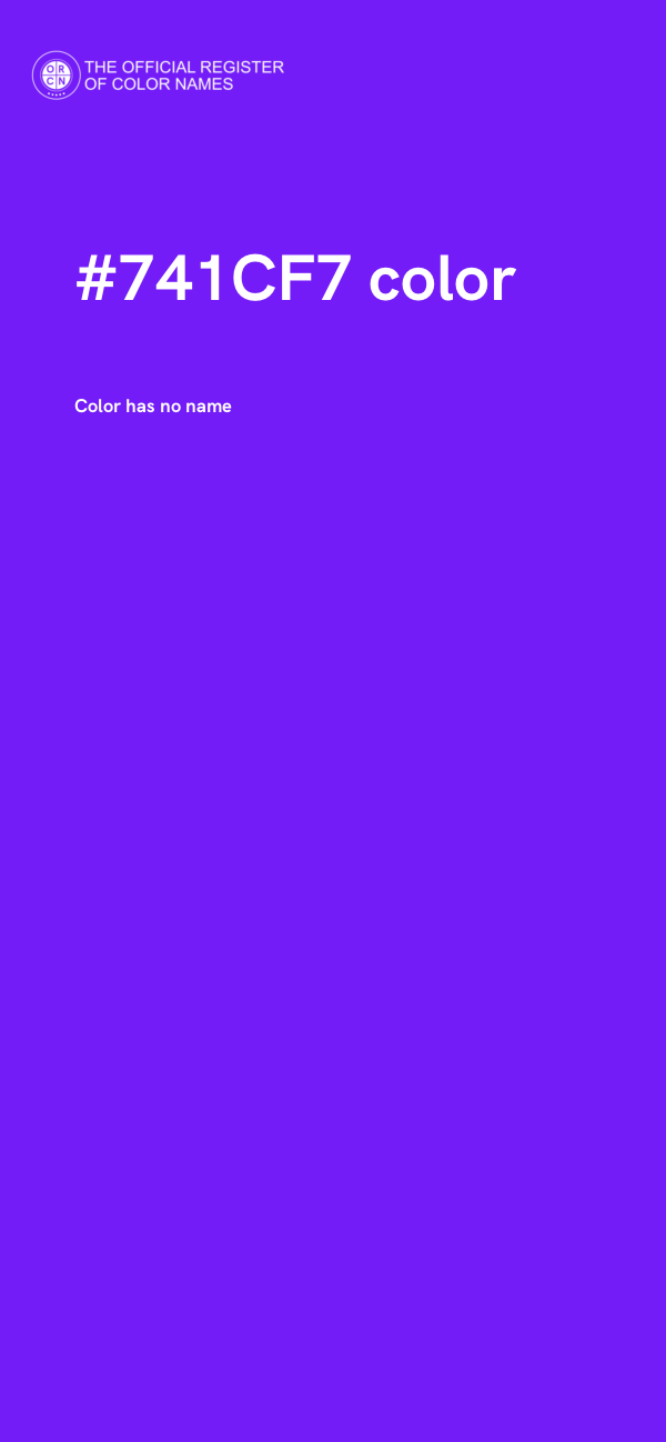 #741CF7 color image