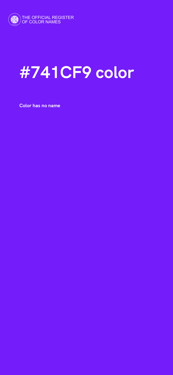 #741CF9 color image