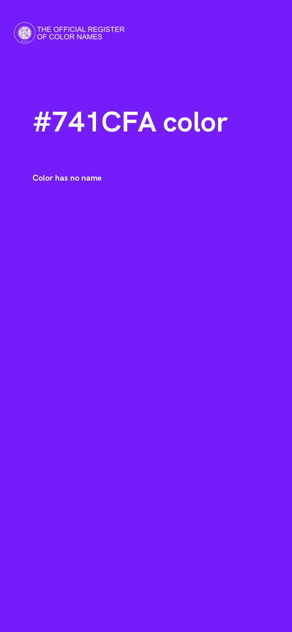 #741CFA color image