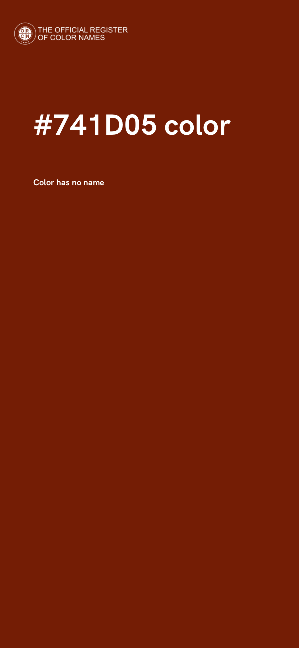 #741D05 color image