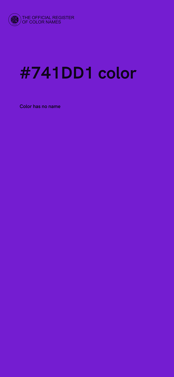 #741DD1 color image