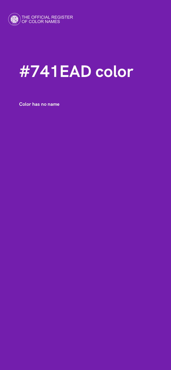 #741EAD color image