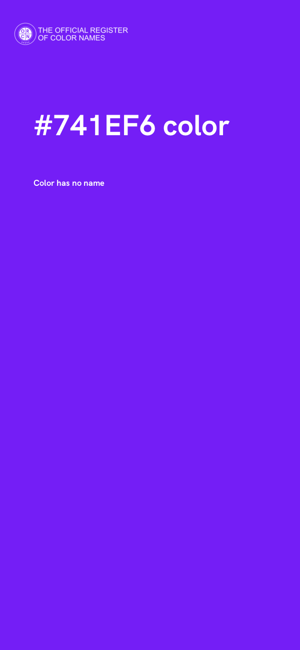 #741EF6 color image
