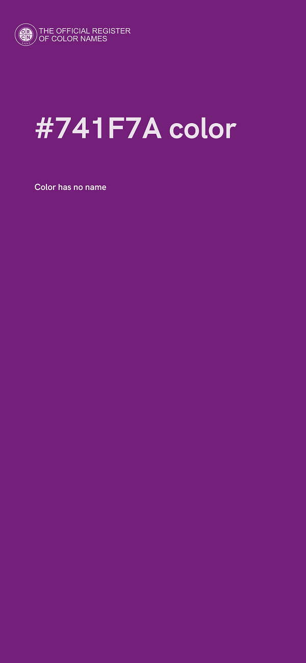 #741F7A color image