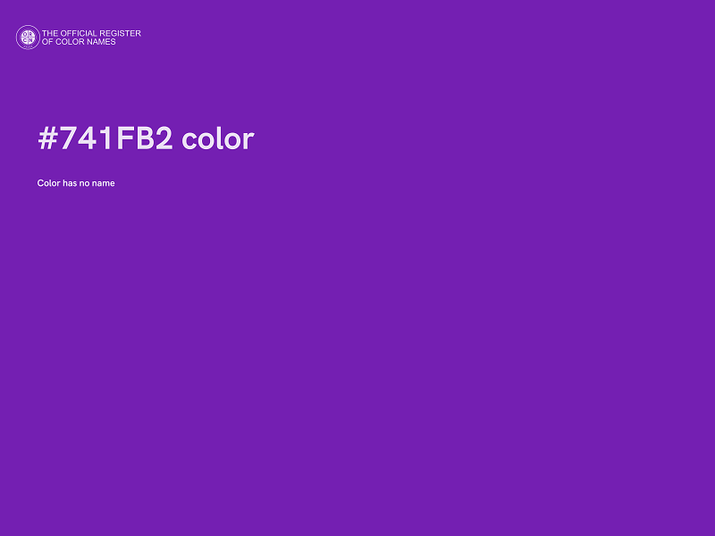 #741FB2 color image