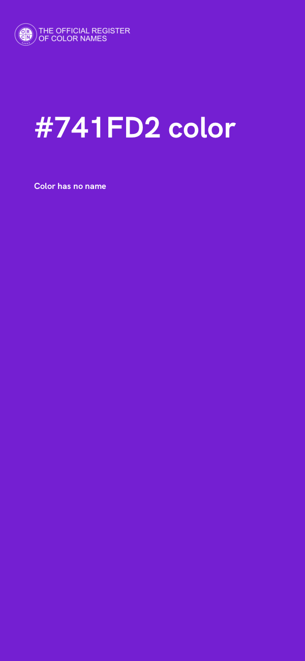 #741FD2 color image