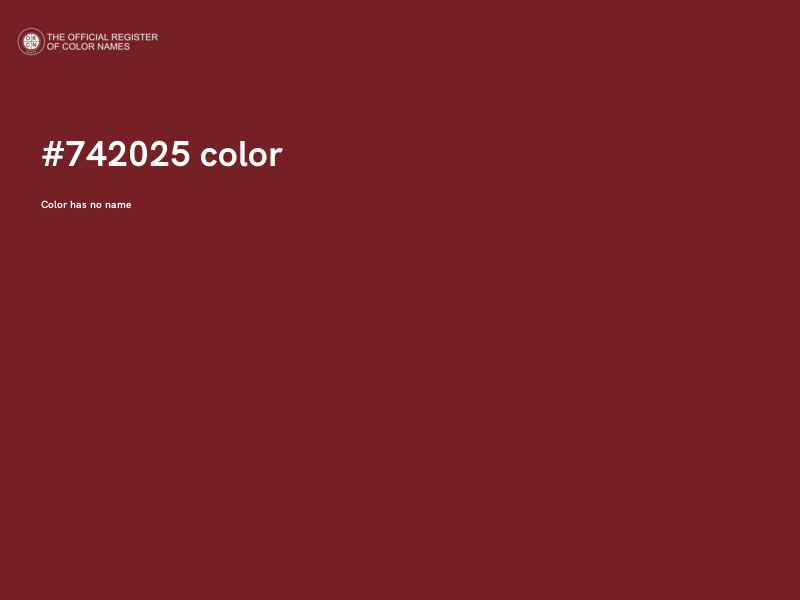 #742025 color image