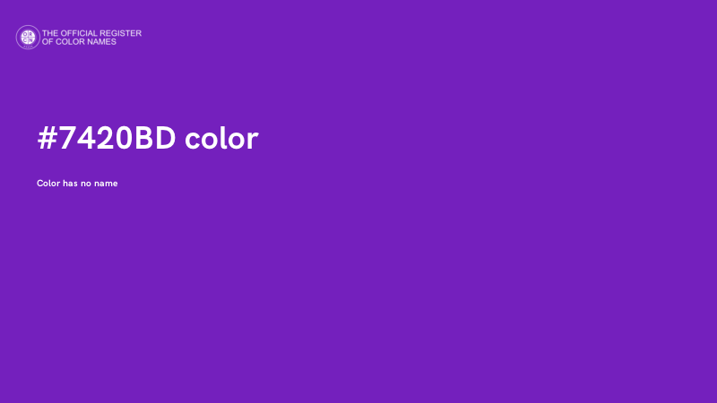 #7420BD color image