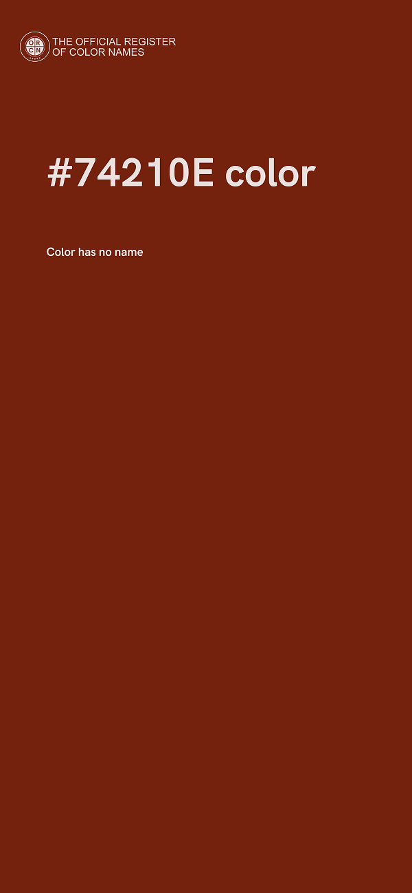 #74210E color image