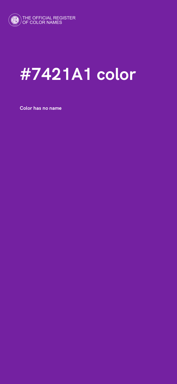 #7421A1 color image
