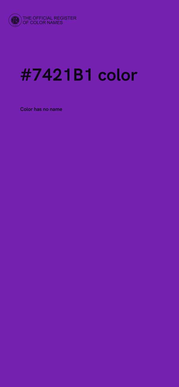 #7421B1 color image