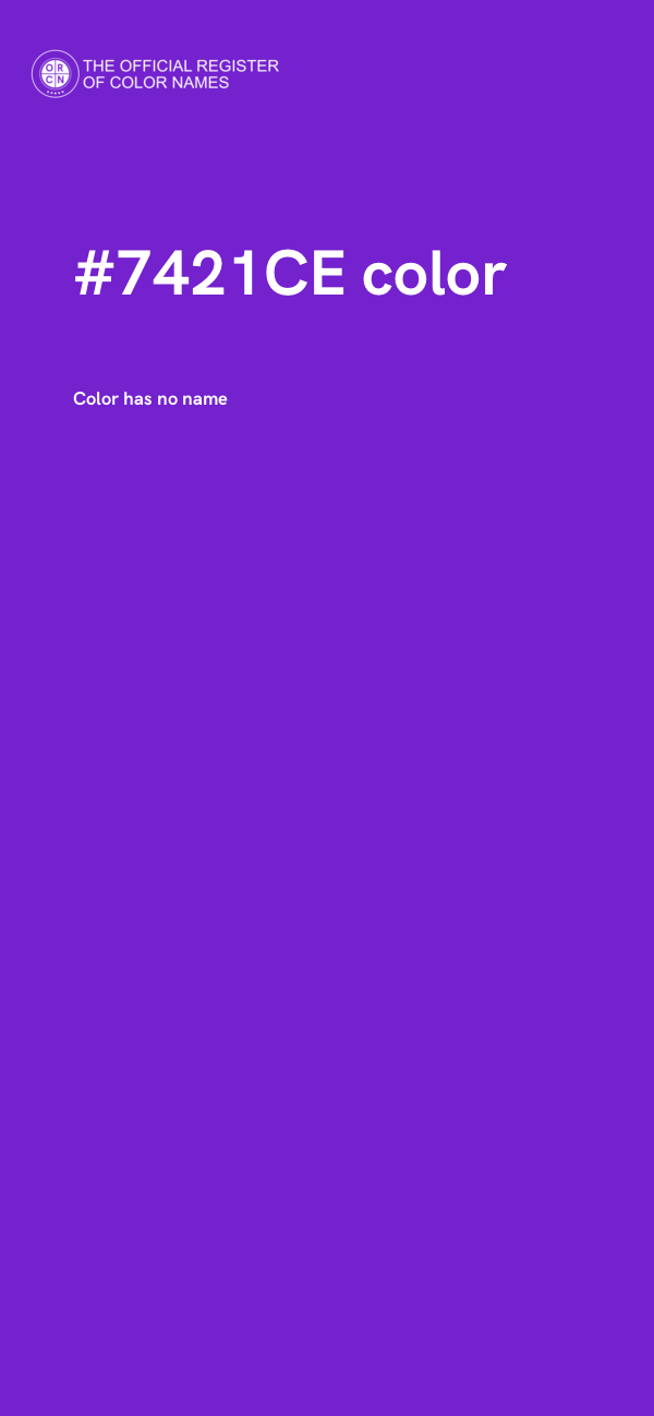 #7421CE color image