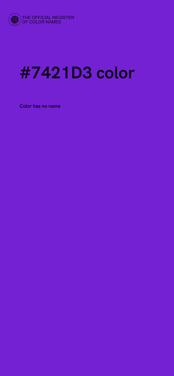 #7421D3 color image