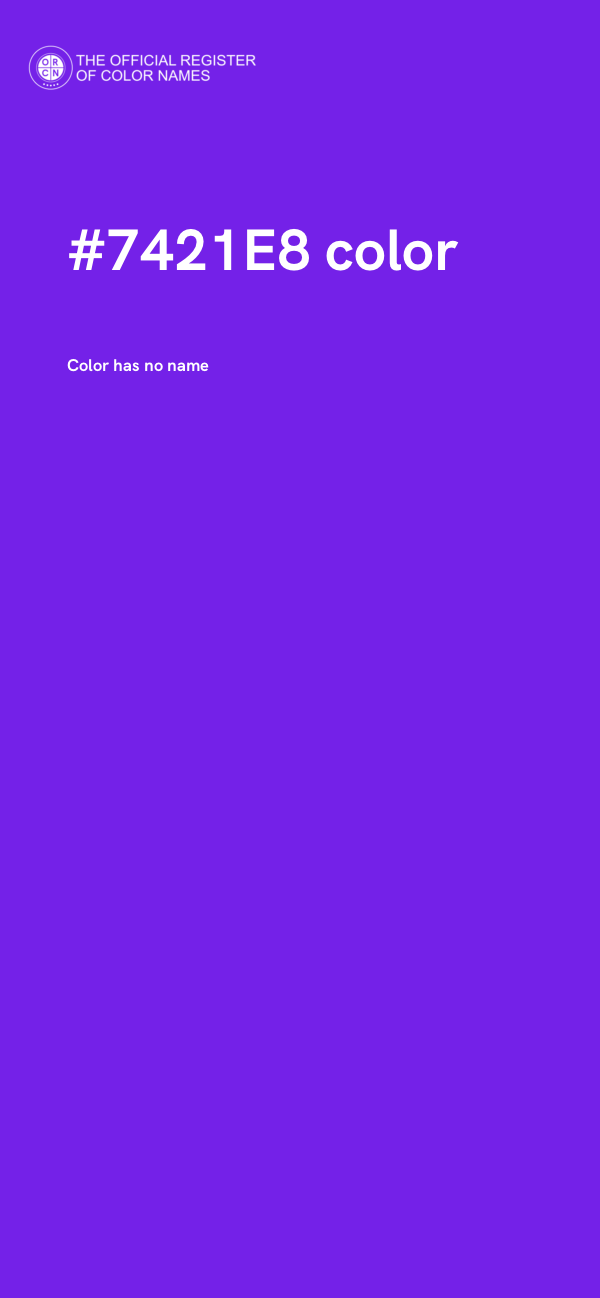 #7421E8 color image
