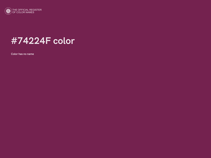 #74224F color image
