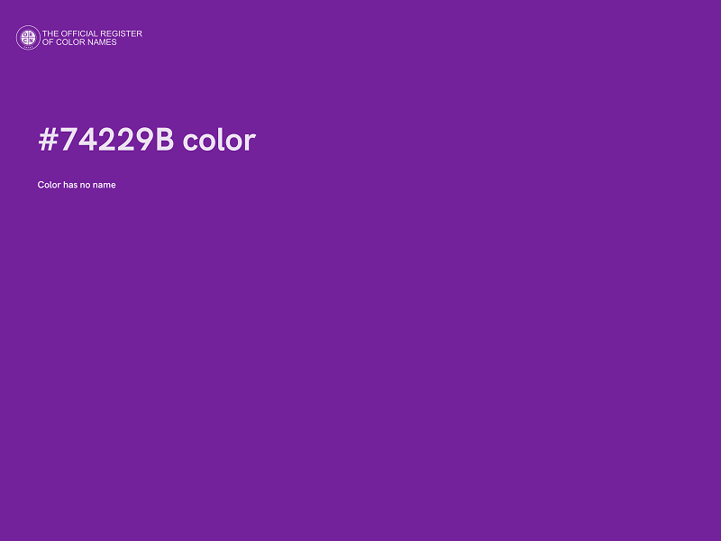 #74229B color image
