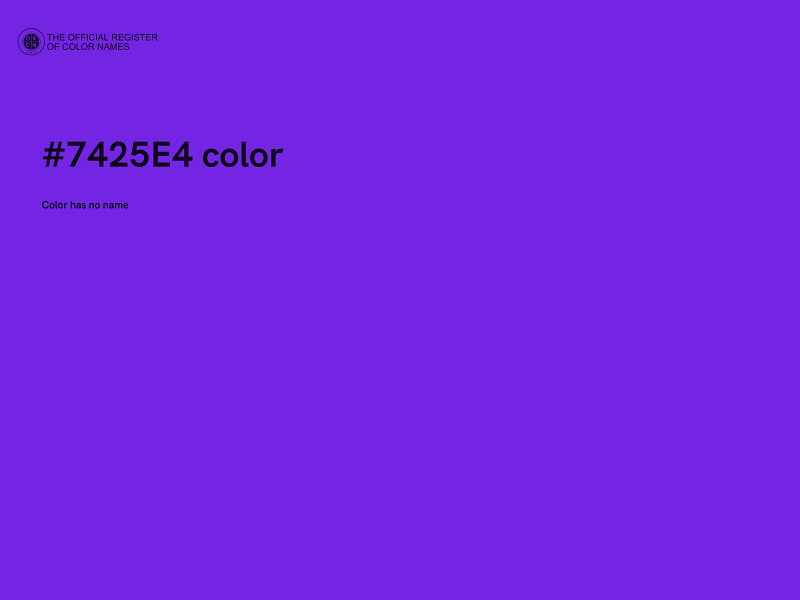 #7425E4 color image