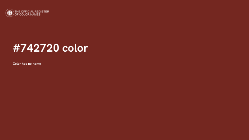 #742720 color image
