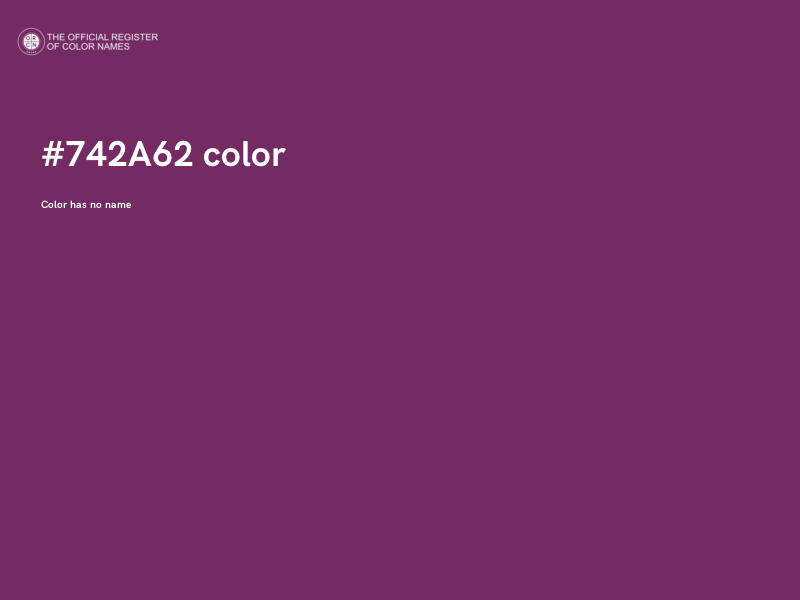 #742A62 color image