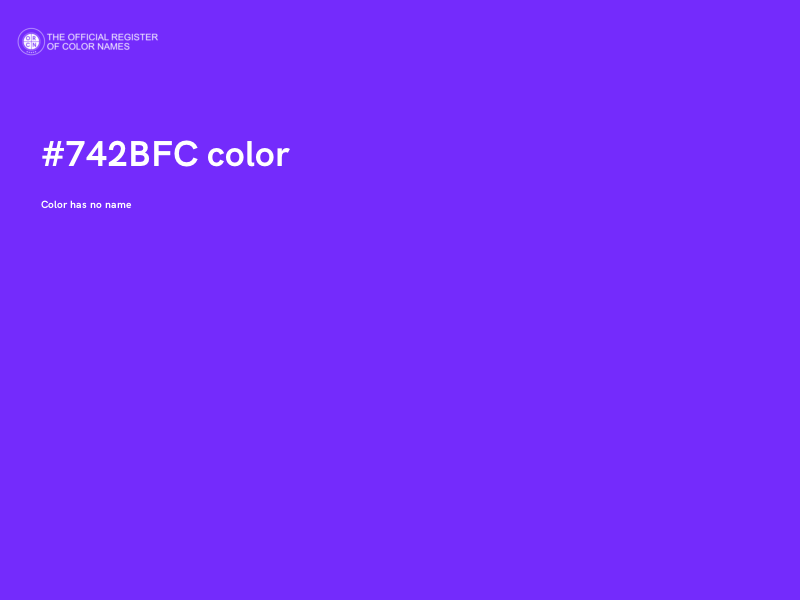 #742BFC color image