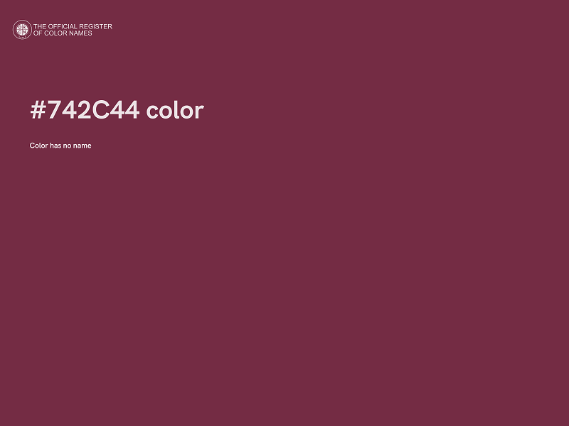 #742C44 color image