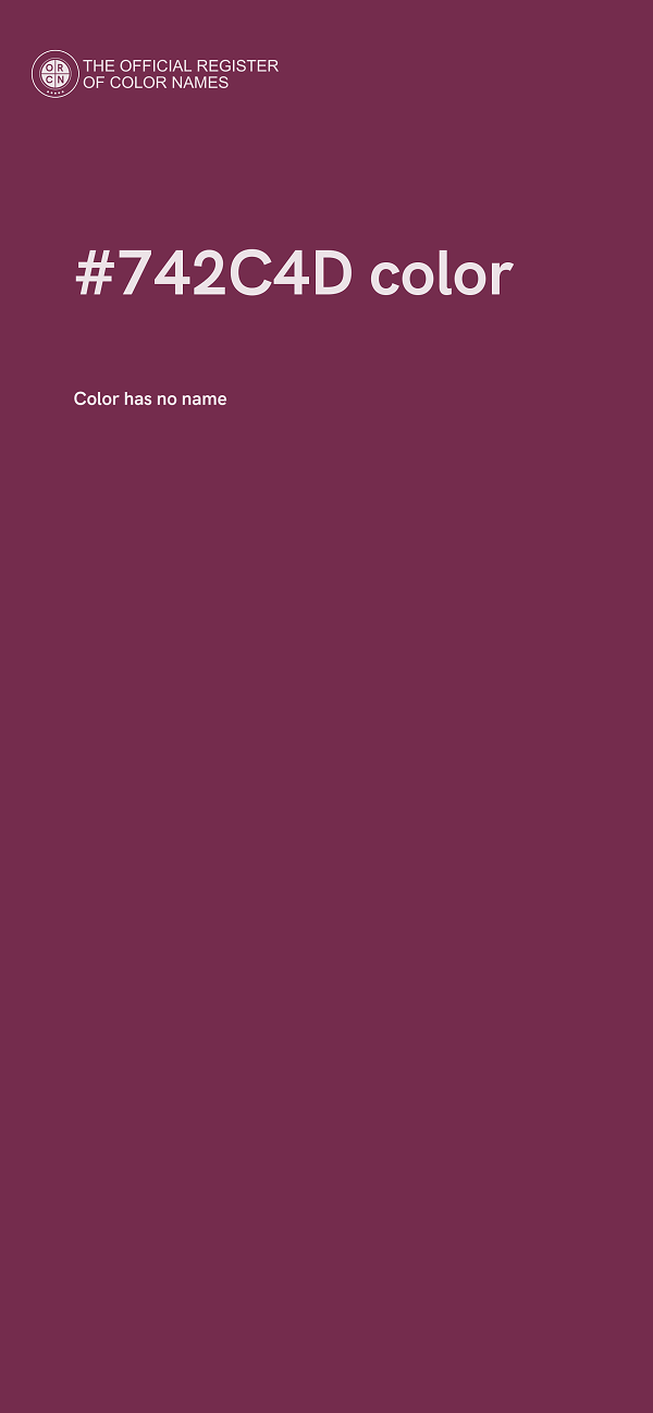#742C4D color image