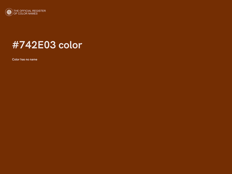 #742E03 color image