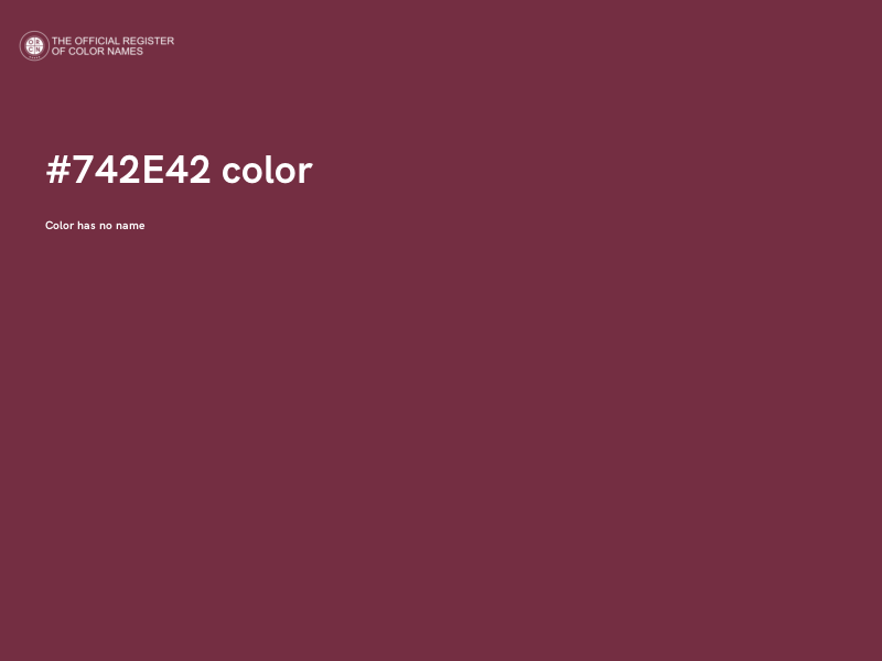 #742E42 color image