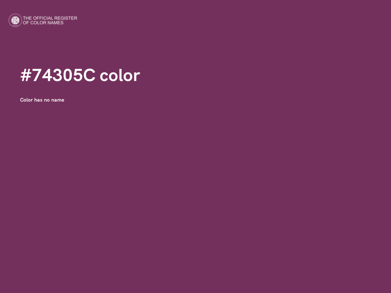 #74305C color image