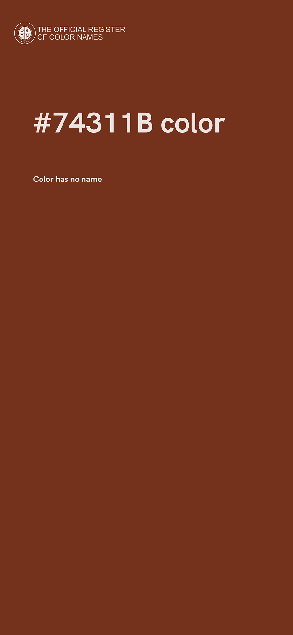 #74311B color image