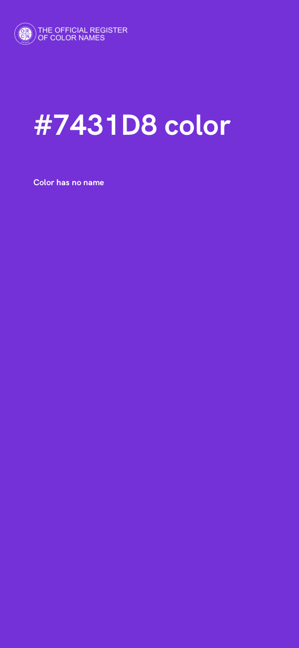 #7431D8 color image