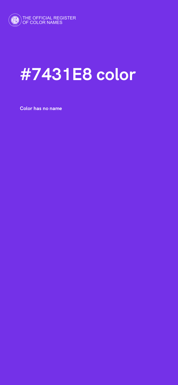 #7431E8 color image