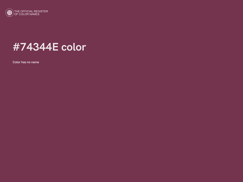 #74344E color image