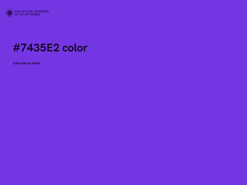 #7435E2 color image