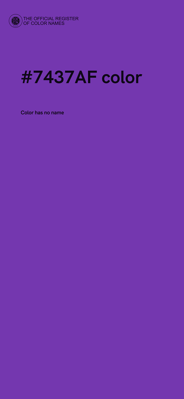 #7437AF color image