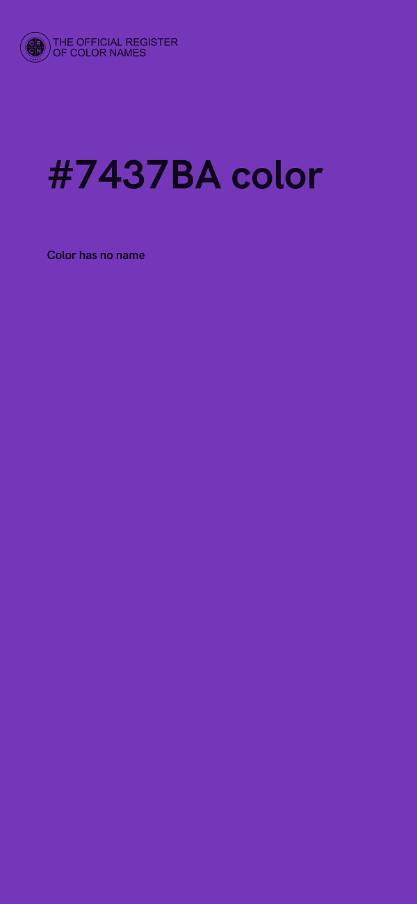 #7437BA color image