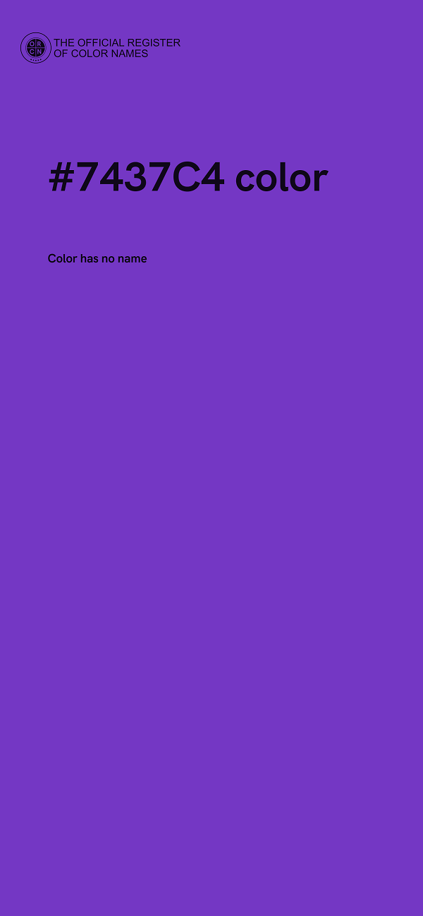 #7437C4 color image