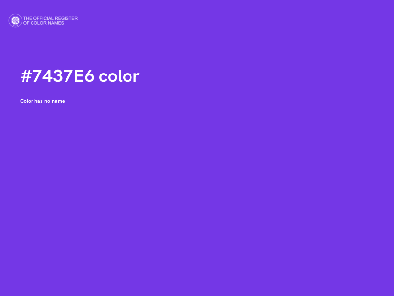 #7437E6 color image