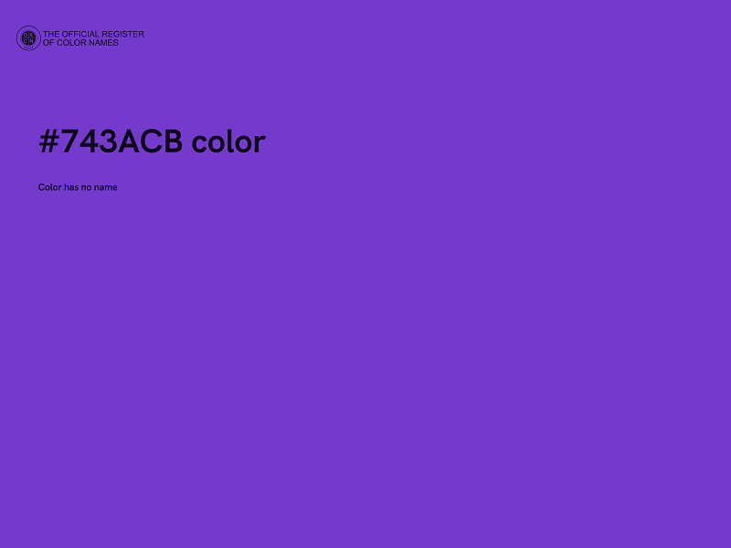 #743ACB color image