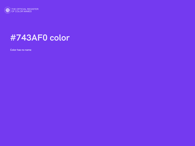 #743AF0 color image