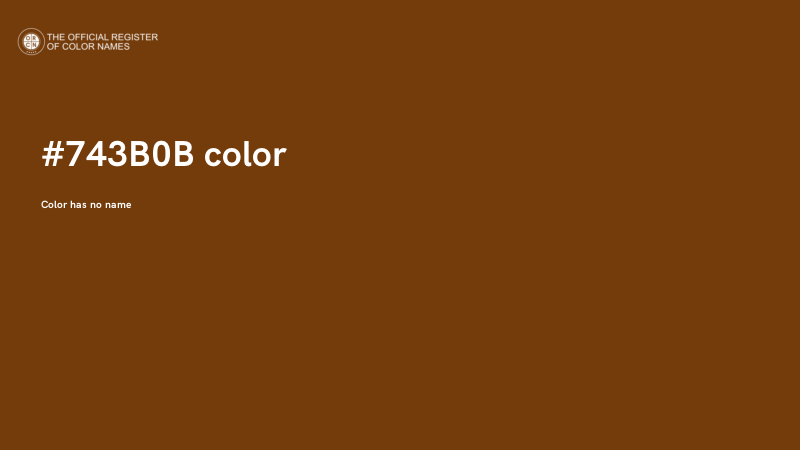 #743B0B color image